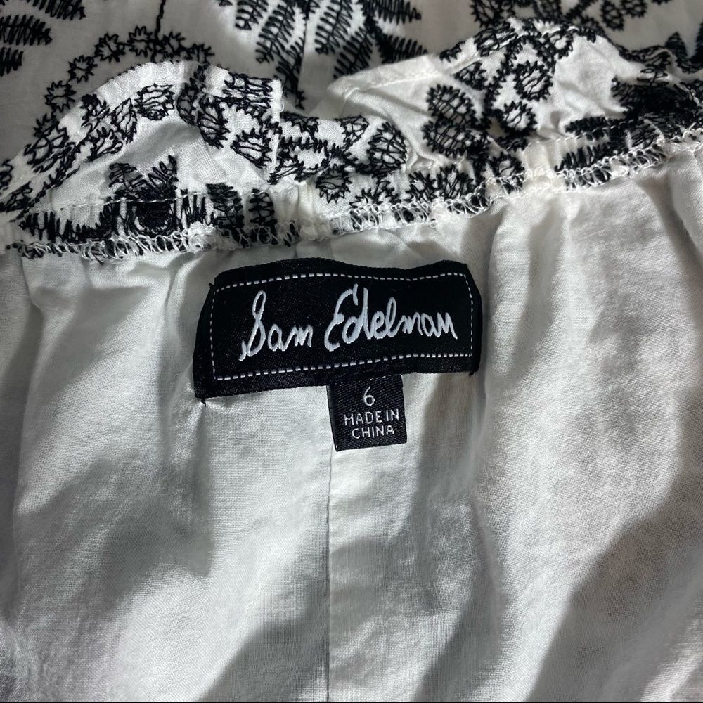 Sam Edelman Embroidered Shift Dress Size 6 - Picture 8 of 12